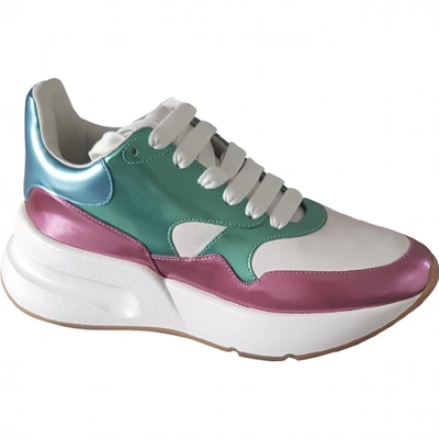 Pre-owned Alexander Mcqueen Cloth Trainers In Multicolour