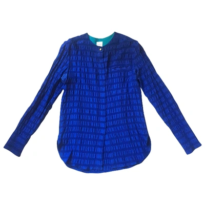 Pre-owned Paul Smith Silk Blouse In Blue