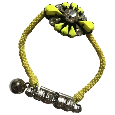 Pre-owned Shourouk Yellow Crystal Bracelet