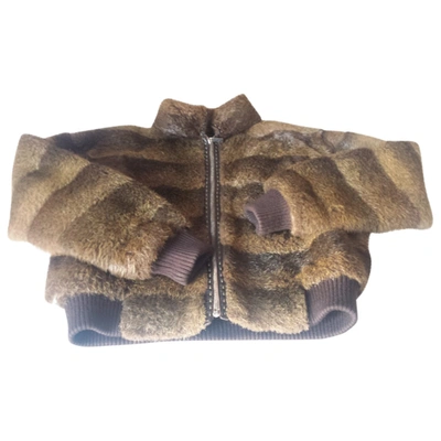 Pre-owned Fendi Brown Beaver Jacket