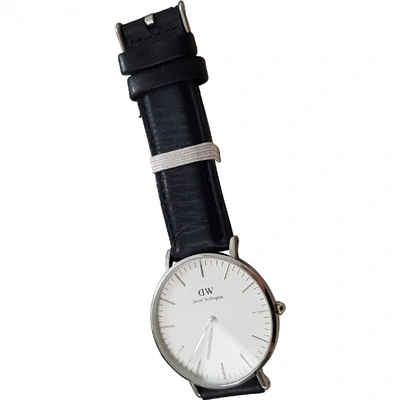 Pre-owned Daniel Wellington Watch In Black