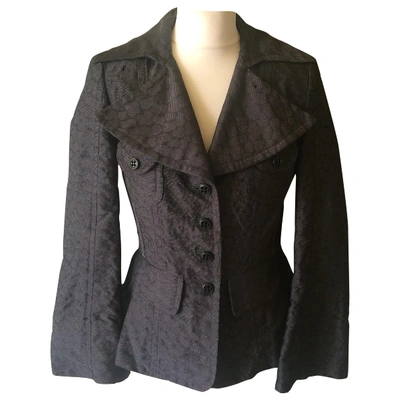 Pre-owned Luisa Cerano Anthracite Polyester Jacket