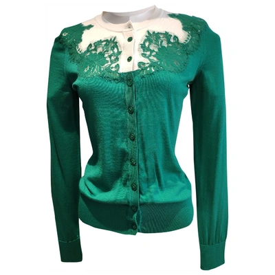 Pre-owned Dolce & Gabbana Silk Cardigan In Green