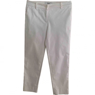 Pre-owned Blumarine Slim Pants In White