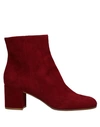 Gianvito Rossi Ankle Boot In Maroon