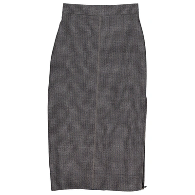 Pre-owned Fendi Wool Mid-length Skirt In Brown