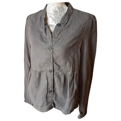 Pre-owned Comptoir Des Cotonniers Linen Jacket In Anthracite