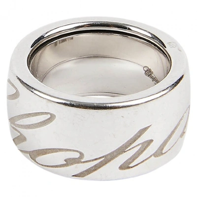 Pre-owned Chopard Issimo White Gold Ring In Silver