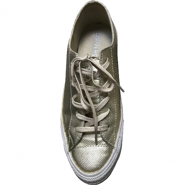 converse gold trainers