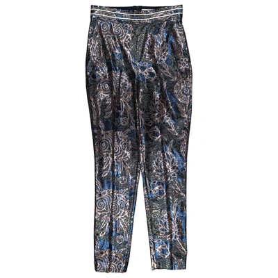 Pre-owned Peter Pilotto Straight Trousers In Navy