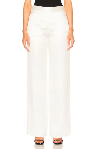 Victoria Beckham Fluid Trouser In White