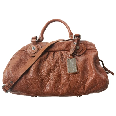 Pre-owned Marc By Marc Jacobs Classic Q Leather Bag In Camel