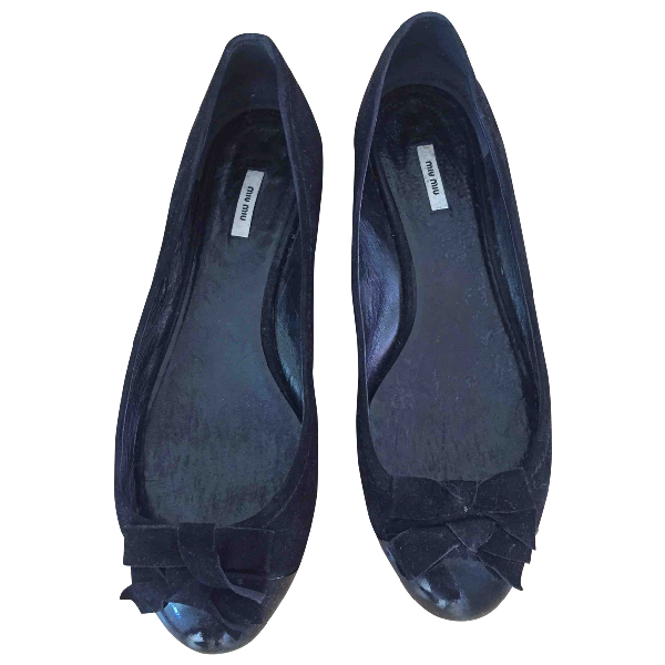 miu miu leather ballet flats