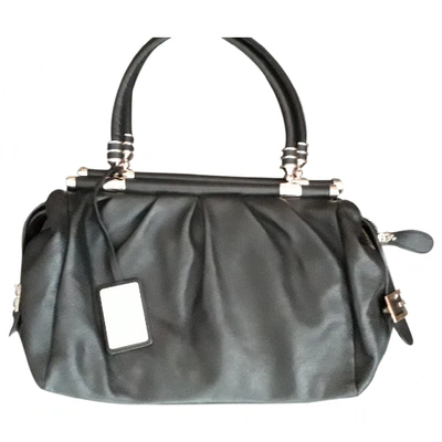 Pre-owned Guy Laroche Leather Handbag In Black