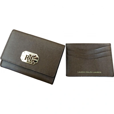 Pre-owned Lauren Ralph Lauren Leather Wallet In Brown