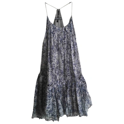 Pre-owned Theyskens' Theory Mini Dress In Blue