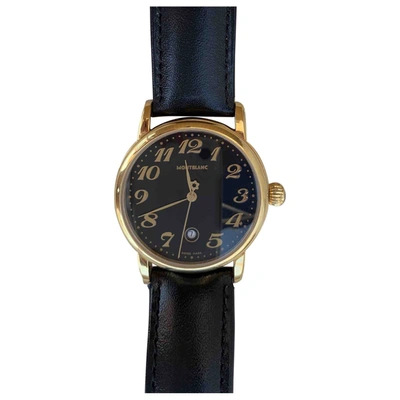 Pre-owned Montblanc Watch In Black