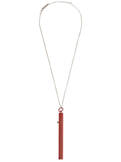 Ambush Sss Cig Case Necklace In Red