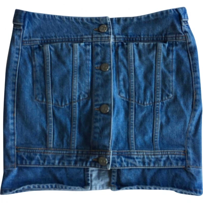 Pre-owned Acne Studios Mini Skirt In Blue