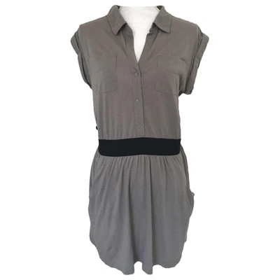 Pre-owned Theory Mini Dress In Brown