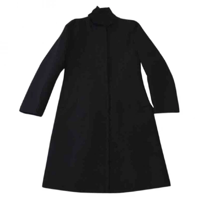 Pre-owned Costume National Wool Coat In Black
