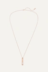 Messika My First Diamond 18-karat Rose Gold Diamond Necklace In Pink Gold