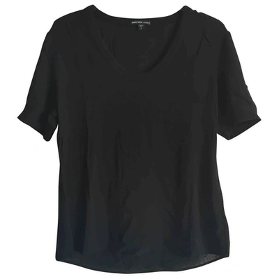 Pre-owned James Perse Black Viscose Top