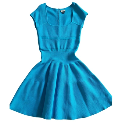 Pre-owned Issa Mini Dress In Turquoise