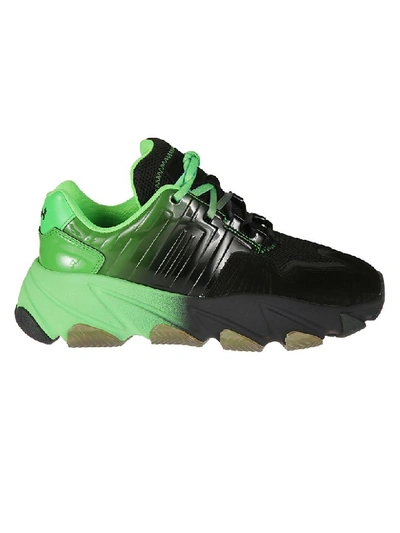 Ash Extasy Sneakers In Black/degrade Green