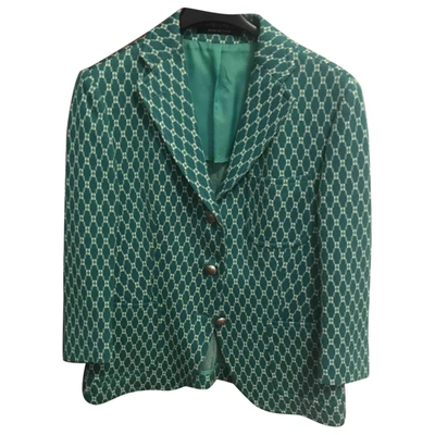 Pre-owned Tagliatore Short Waistcoat In Green