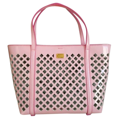 Pre-owned Dolce & Gabbana Patent Leather Tote In Pink