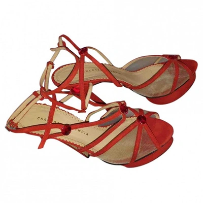 Pre-owned Charlotte Olympia Sandals In Red