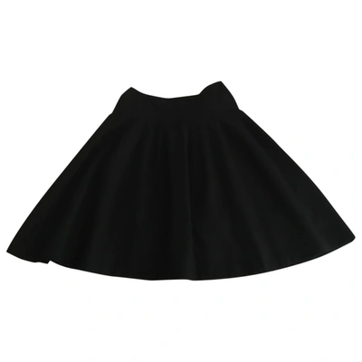 Pre-owned Dries Van Noten Wool Mid-length Skirt In Black