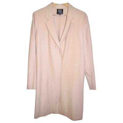 Pre-owned Mcq By Alexander Mcqueen Wool Coat In Pink