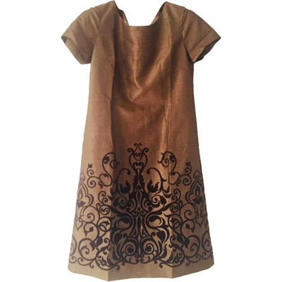 Pre-owned Balenciaga Mini Dress In Brown