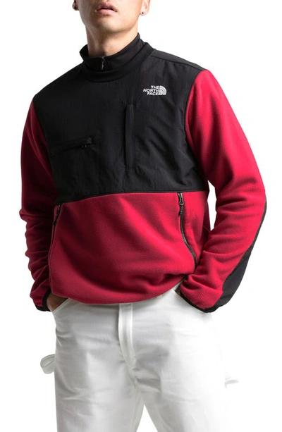 The North Face Denali Durable Water Repellent Pullover In Tnf Red