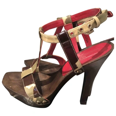 Pre-owned Cesare Paciotti Patent Leather Sandals