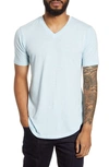 Goodlife Tri-blend Scallop V-neck T-shirt In Cool Blue
