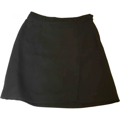 Pre-owned Aspesi Wool Skirt In Black