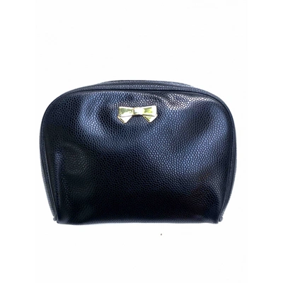 Pre-owned Nina Ricci Leather Vanity Case In Black