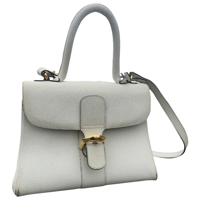 Pre-owned Delvaux Le Brillant White Leather Handbag