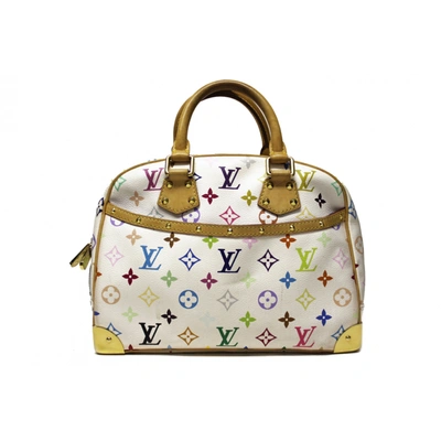 Pre-owned Louis Vuitton Trouville White Cloth Handbag