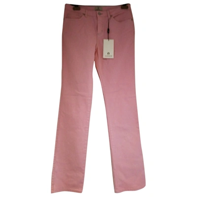 Pre-owned Etienne Aigner Straight Jeans In Pink