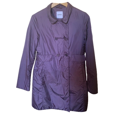 Pre-owned Aspesi Trench Coat In Purple