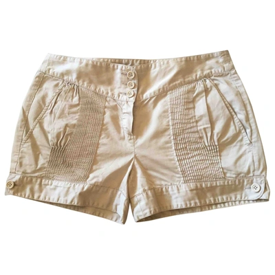 Pre-owned Bcbg Max Azria Beige Cotton Shorts
