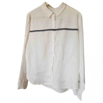 Pre-owned Rag & Bone Linen Shirt In White