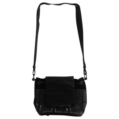 Pre-owned Christian Louboutin Leather Crossbody Bag In Black