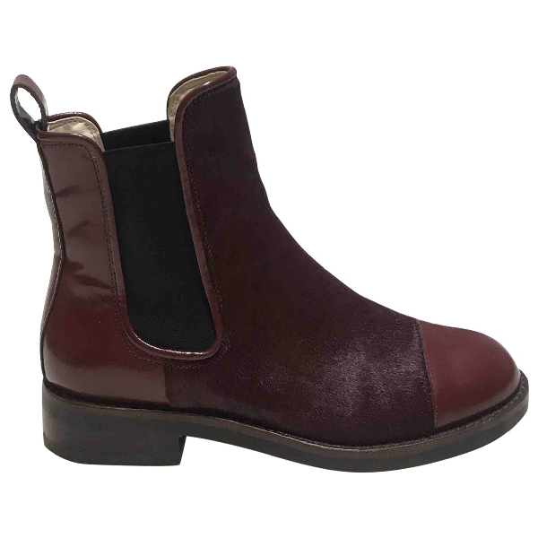clarks burgundy booties