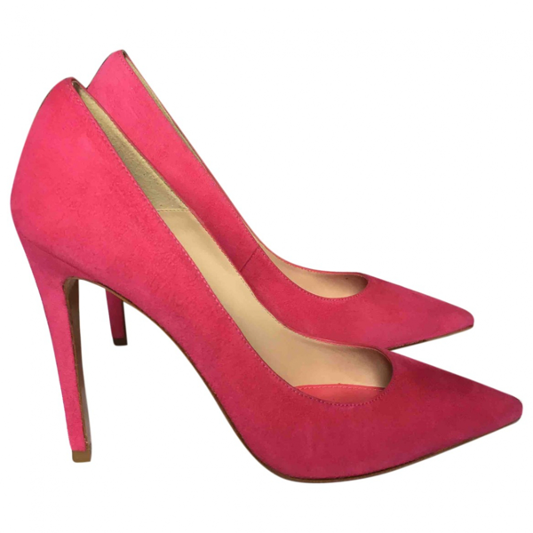 lk bennett pink suede shoes