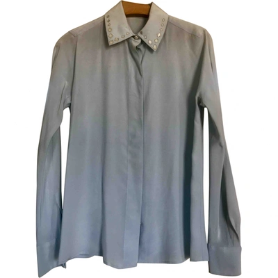 Pre-owned Marc Jacobs Silk Blouse In Blue